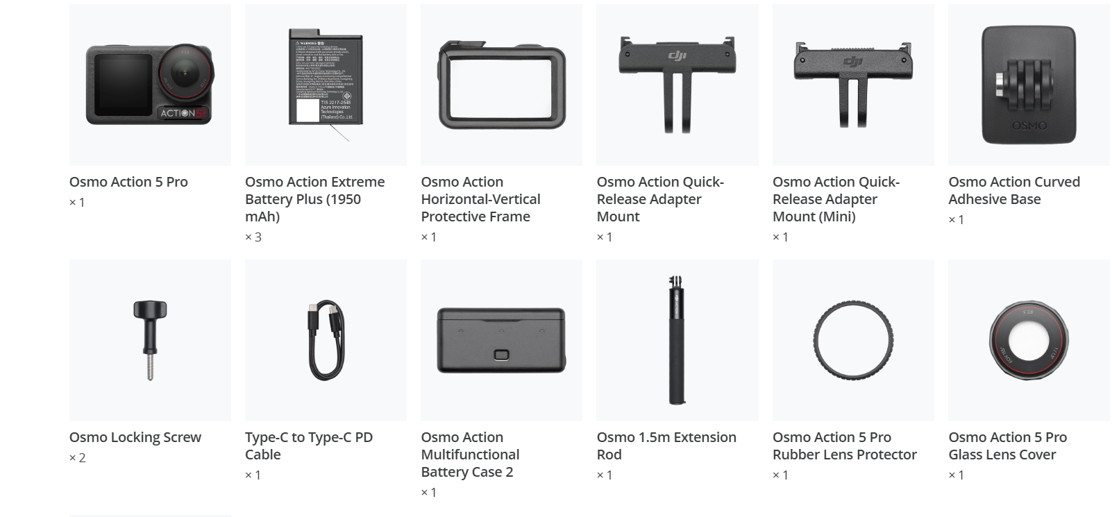 Osmo Action 5 Pro Adventure Combo