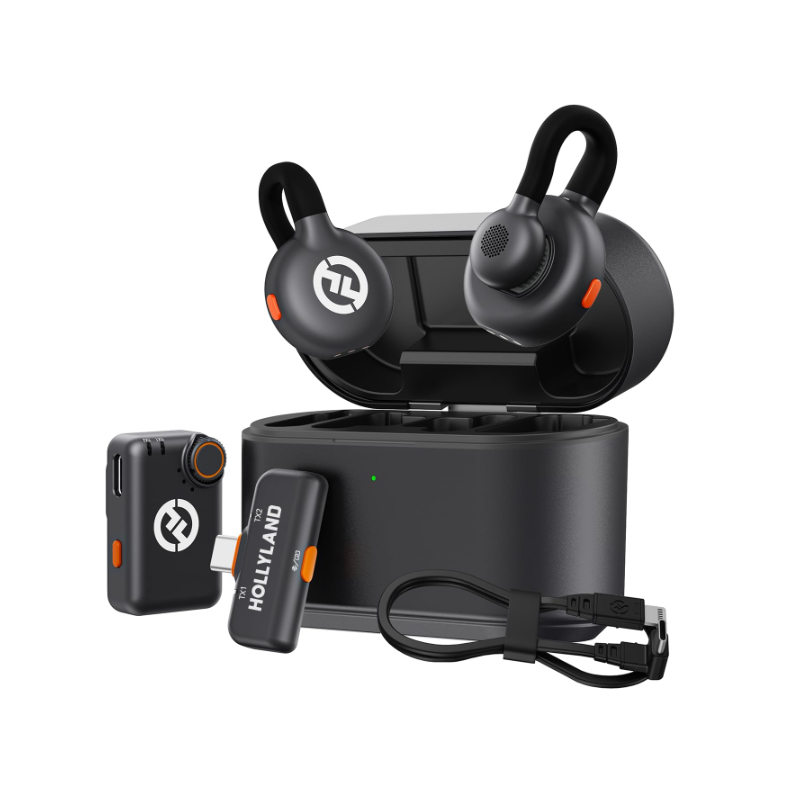 Hollyland-Lark-M2S-with-USB-C-to-Lightning Hollyland Lark M2S Wireless Microphone - Image 1